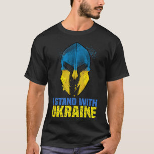 Support Ukraine I Stand With Ukraine Spartan Warri T-Shirt