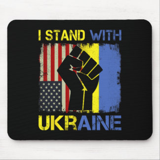 Support Ukraine I Stand With Ukraine Ukrainian Fla Mouse Pad