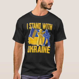 Support Ukraine I Stand With Ukraine Ukrainian Fla T-Shirt
