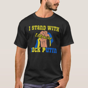 Support Ukraine I Stand With Ukraine Ukrainian Fla T-Shirt