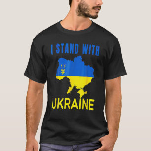 Support Ukraine I Stand With Ukraine Ukrainian Fla T-Shirt