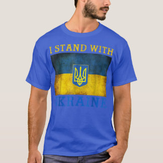 Support Ukraine I Stand With Ukraine Ukrainian Fla T-Shirt