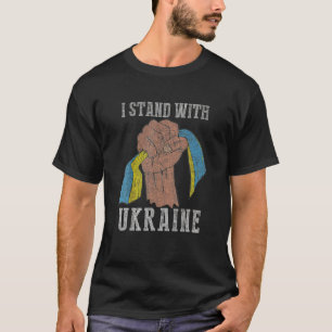 Support Ukraine I Stand With Ukraine Ukrainian Fla T-Shirt
