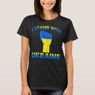 Support Ukraine I Stand With Ukraine Ukrainian Fla T-Shirt