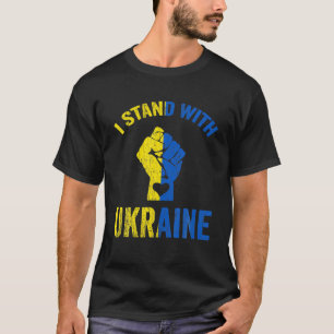 Support Ukraine I Stand With Ukraine Ukrainian Fla T-Shirt