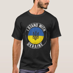 Support Ukraine I Stand With Ukraine Ukrainian Fla T-Shirt
