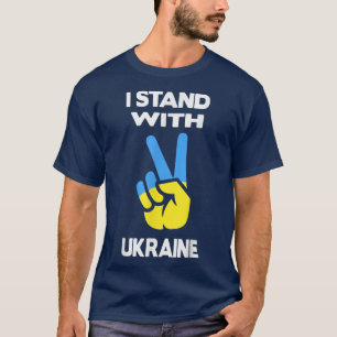 Support Ukraine I Stand With Ukraine Ukrainian Fla T-Shirt
