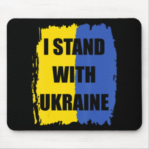 Support Ukraine I Stand With Ukraine Ukrainian Fre Mouse Pad