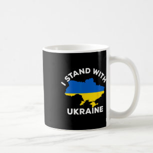 Support Ukraine I Stand With Ukraine Ukrainian Map Coffee Mug