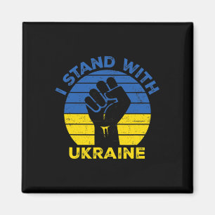 Support Ukraine I Stand With Ukraine Ukrainianflag Magnet