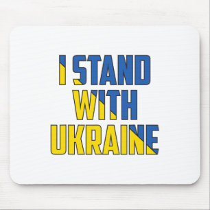 Support Ukraine I Stand With Ukraine Ukrainianflag Mouse Pad