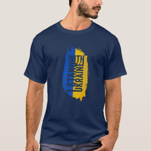 Support Ukraine I Stand With Ukraine Vintage Flag T-Shirt