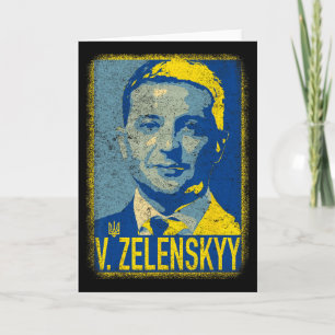 Support Ukraine I Stand With Ukraine Volodymyr Zel Card
