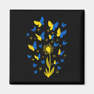 Support Ukraine I Stand With Ukraine Women Butterf Magnet
