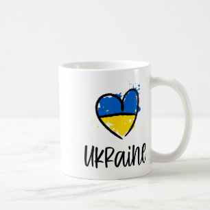 Support Ukraine I Stand With Ukrainian Flag Slava Coffee Mug
