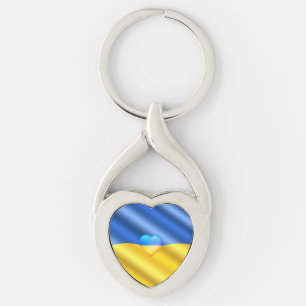 Support Ukraine Keychain Ukrainian Flag - Freedom