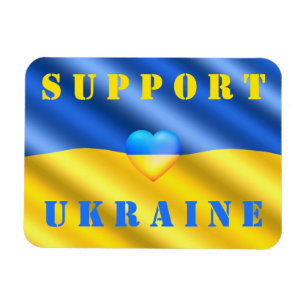 Support Ukraine Magnet Ukrainian Flag - Freedom