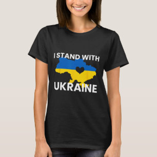 Support Ukraine Map Heart Stand Together Ukraine S T-Shirt