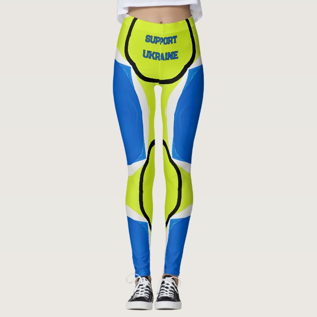 Support Ukraine National Colours Leggings (Front)
