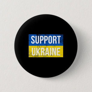 Support Ukraine Patriotic Ukrainian Flag For Men A 6 Cm Round Badge