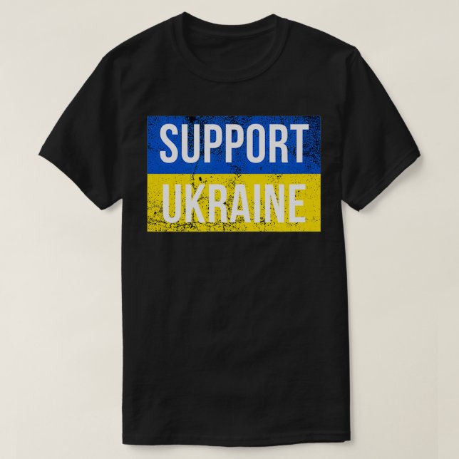 Support Ukraine Patriotic Ukrainian Flag for Men a T-Shirt (Design Front)