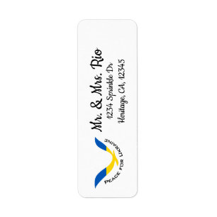 Support Ukraine Peace Address Return Address Label