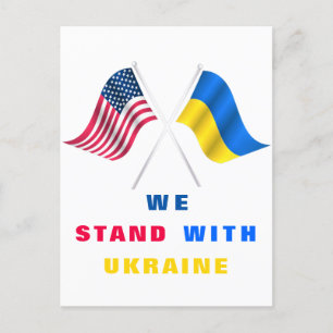 Support Ukraine Postcards We Stand With Ukraine