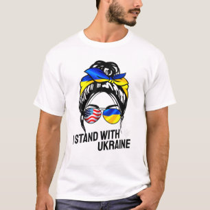 Support Ukraine Pride I Stand With Ukraine Flag Fo T-Shirt