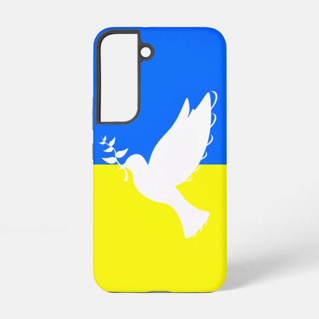 Support Ukraine Samsung Galaxy Case Peace Dove (Back)