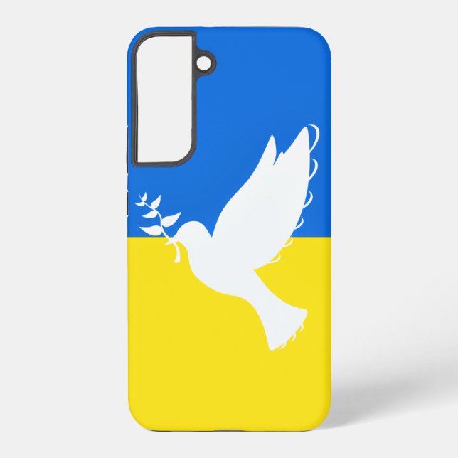 Support Ukraine Samsung Galaxy Case Peace Dove (Back)