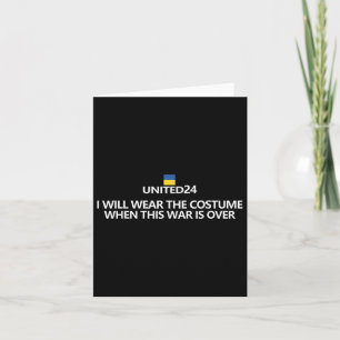 Support Ukraine Shirt I Will Wear A Costume When W Card