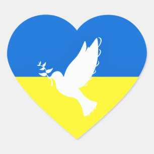 Support Ukraine Stickers Dove of Peace - Freedom
