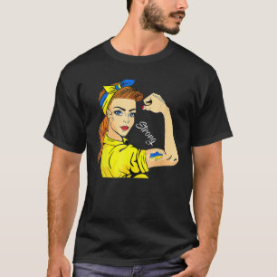 Support Ukraine Strong Women Girls I Stand With Uk T-Shirt