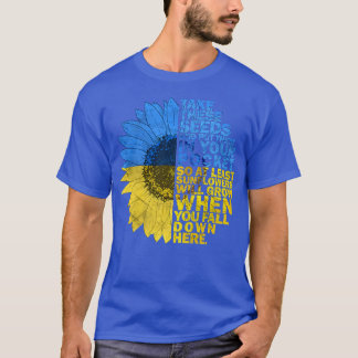 Support Ukraine Sunflower flag Ukraine I Stand Wit T-Shirt