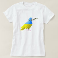 Support Ukraine T-Shirt Peace Dove - Freedom