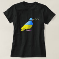 Support Ukraine T-Shirt Ukrainian Flag Peace Dove