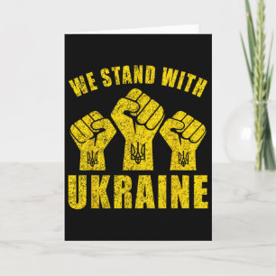 Support Ukraine - We Stand With Ukraine Card