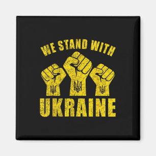 Support Ukraine - We Stand With Ukraine Magnet
