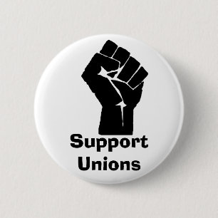 Support Unions 6 Cm Round Badge