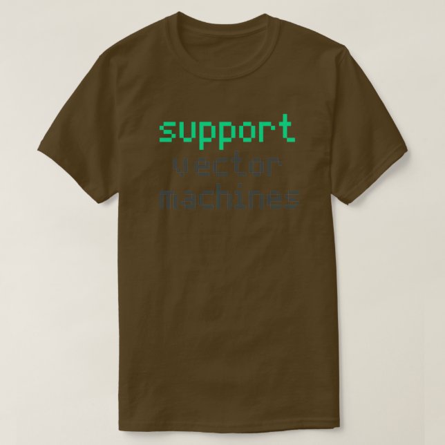 Support vector machines green T-Shirt (Design Front)