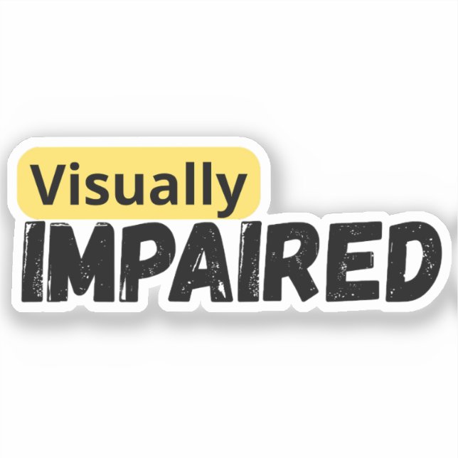 support visually impaired awareness (Front)