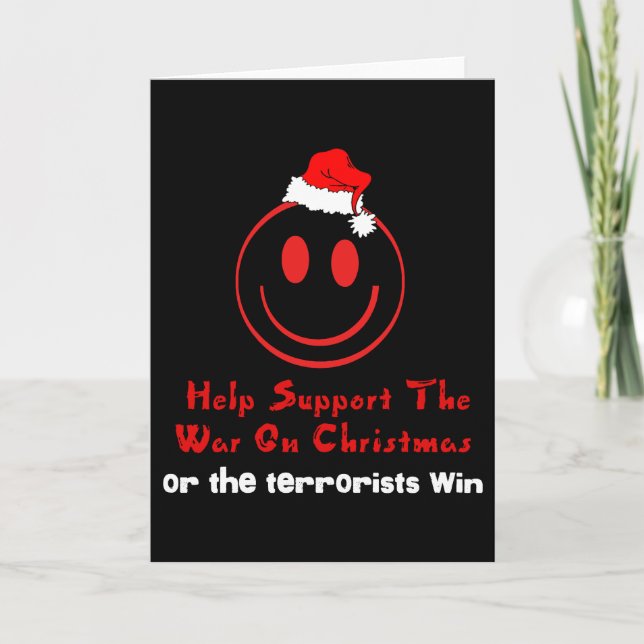 Support War on Christmas Holiday Card (Front)