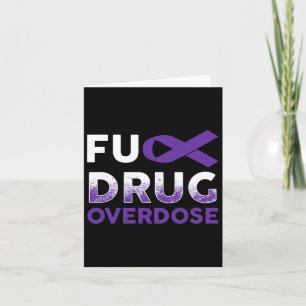 Support Warrior Survivor Gifts- Drug Overdose Awar Card