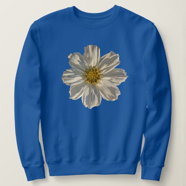 Support Women in STEM Sweatshirt - White Flower (Design Front)