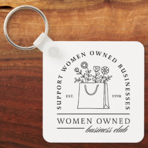 Support women owned businesses key ring