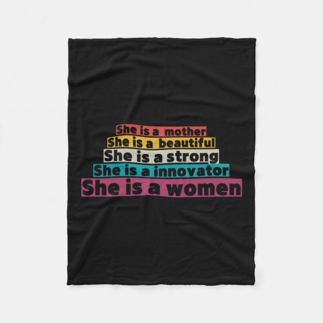Support Womens Rights  Fleece Blanket (Front)