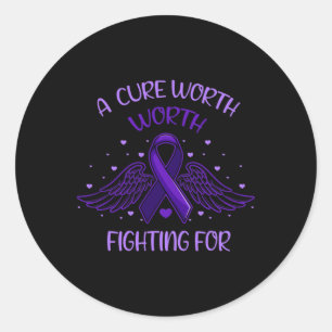Support your Dad Pancreatic Cancer Supporting Classic Round Sticker