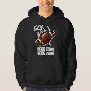 Support Your Football Team Touchdown Splash Hoodie
