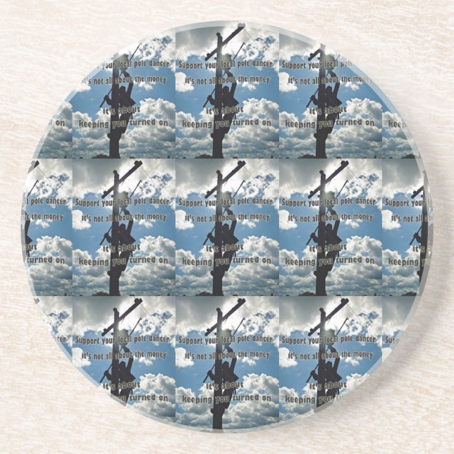Support your Lineman Coaster (Front)