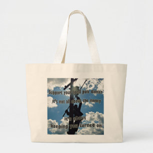Support your Lineman Large Tote Bag